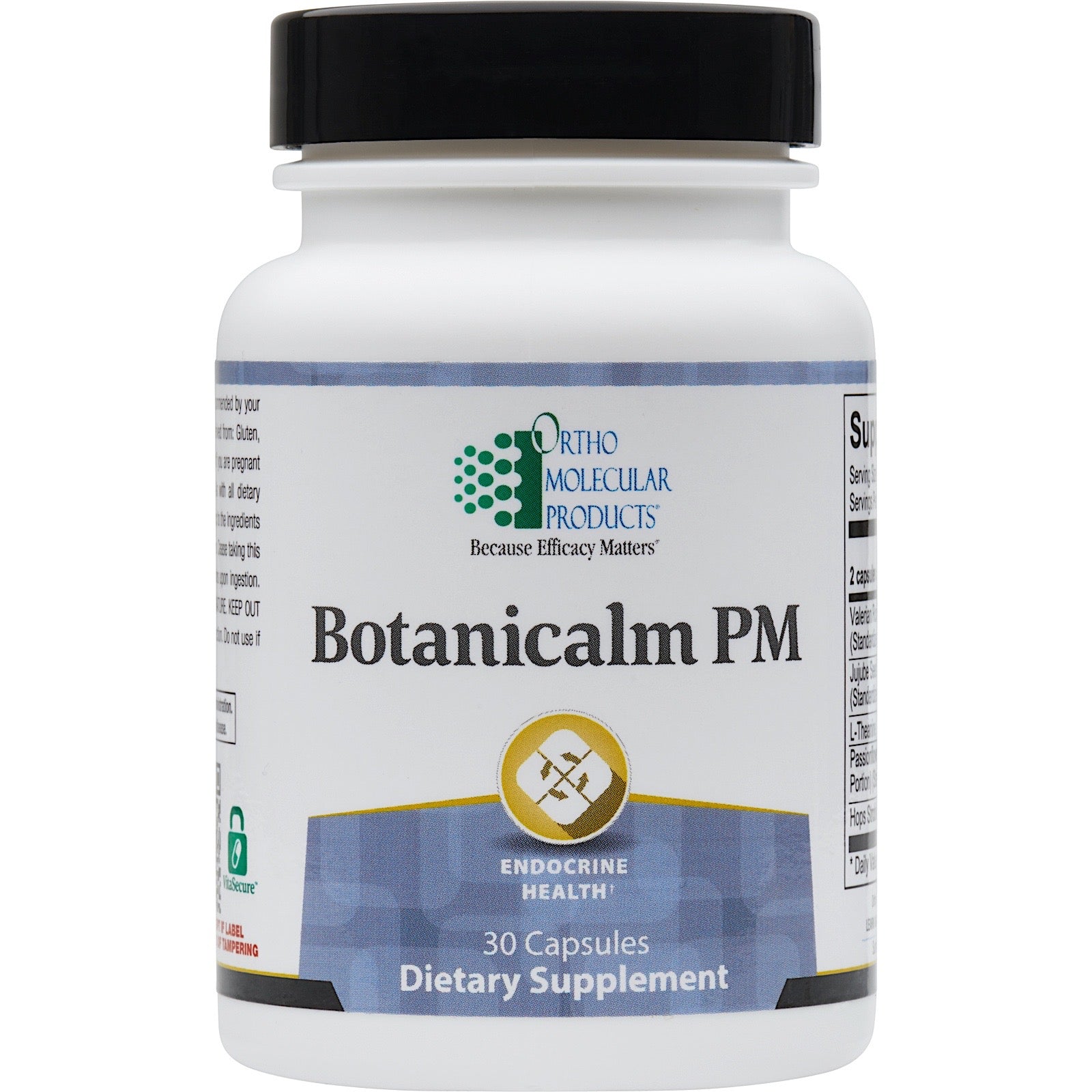 Ortho Molecular, Botanicalm PM, 30 Capsules UPC 615033005214 | Hilife Vitamins